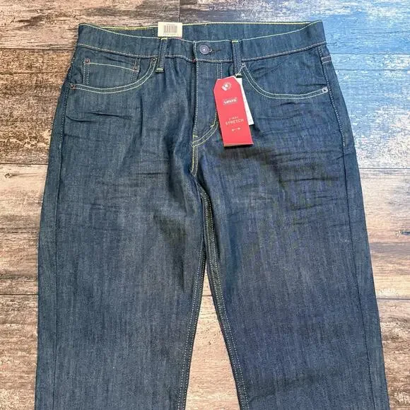 Levis 511 Jeans Mens 31x30 Blue Denim Slim Fit Stretch 2-Way Comfort Mid Rise - Picture 3 of 11